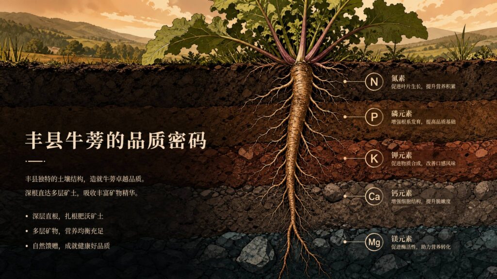 一粒牛蒡种子在土壤中等待发芽的微观视角